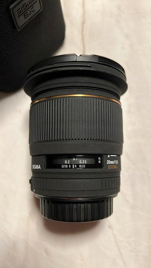 new price - Sigma 20mm AF 1:1.8 EX DG for Canon EF, TV, Hi-fi & Vidéo, Photo | Lentilles & Objectifs, Utilisé, Enlèvement ou Envoi