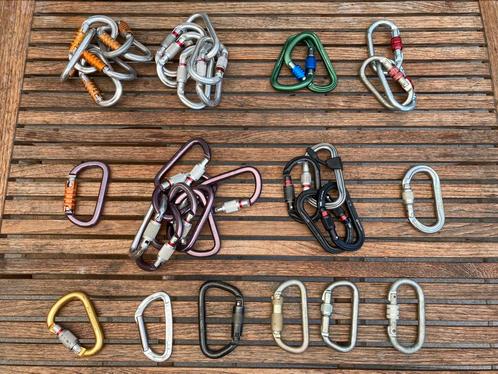 Musketons, carabiners, Sport en Fitness, Klimsport, Gebruikt, Klimsport-accessoire, Ophalen of Verzenden