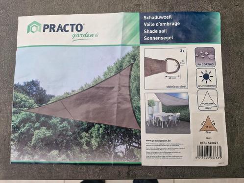 Toile d'ombrage triangulaire 5m/5/5, Tuin en Terras, Schaduwdoeken, Nieuw, Ophalen