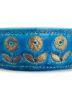 Grote bitossischotel van aldo londi - blauw en goud, Antiek en Kunst, Ophalen of Verzenden