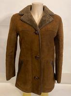 Manteau vintage en cuir de mouton retourné de Morlands, Enlèvement ou Envoi, Comme neuf, Taille 36 (S), Autres couleurs