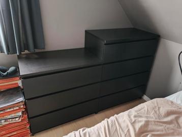 Malm ladekast 2 stuks €65 samen, apart €40 en €30 beschikbaar voor biedingen