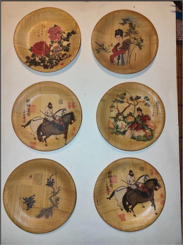 assiettes en bambou, Maison & Meubles, Cuisine | Vaisselle, Neuf, Assiettes(s), Autres styles, Autres matériaux, Envoi