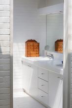 Strak badkamermeubel +spiegel, Huis en Inrichting, 200 cm of meer, Gebruikt, Ophalen