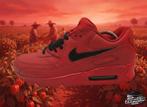 Nike Air Max 90 ID 'Habanero Red' EU44.5 2019, Enlèvement ou Envoi, Autres couleurs, Nike, Porté