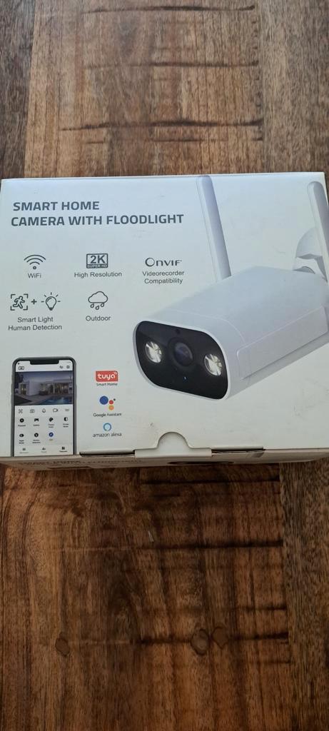 onvif smart camera White floodlight, Audio, Tv en Foto, Videobewaking, Nieuw, Ophalen