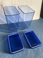 2 plastic voeding containers, Enlèvement, Utilisé, Autres matériaux, Casserole, Bidon ou Boîte
