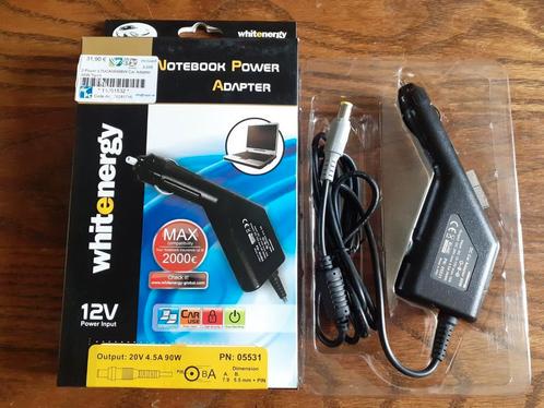 Chargeur 12v 90w prise allume-cigare notebook Lenovo, Computers en Software, Laptop-opladers, Nieuw, Ophalen of Verzenden