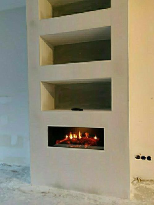 Promo elektr. Dimplex haard Opti-Virtual Single Toonzaalmode, Doe-het-zelf en Bouw, Verwarming en Radiatoren, Zo goed als nieuw