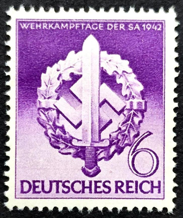 Deutsches Reich: Wehrkampftage der SA 1942, Postzegels en Munten, Postzegels | Europa | Duitsland, Overige periodes, Ophalen of Verzenden