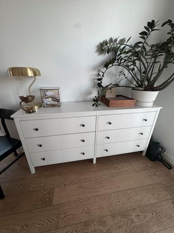 Witte ladekast IKEA HEMNES-stijl- 6 lades (172 x 82 x 44 cm) beschikbaar voor biedingen