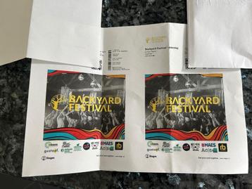2 tickets voor BACKYARD festival zat.13/09 merksplas beschikbaar voor biedingen