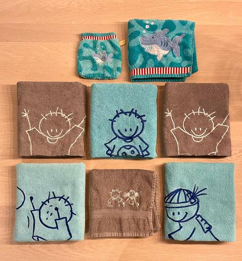 Handdoekenpakket Rube & Rutje en Haba - 8 stuks, Kinderen en Baby's, Badjes en Verzorging, Gebruikt, Overige typen, Overige merken