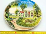 Vintage Western Germany Majolica Wandbord, Ophalen