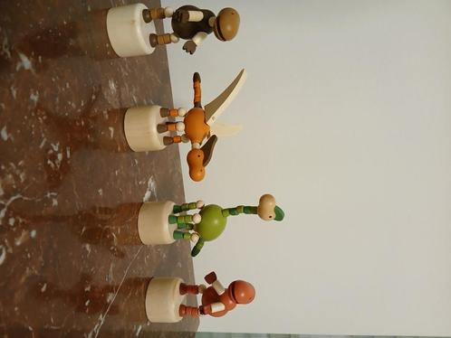 Houten speelgoed, decoratie, 4 NIEUWE dinosaurussen, Kinderen en Baby's, Speelgoed | Houten speelgoed, Nieuw, Overige typen, Ophalen of Verzenden