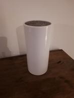 Vintage 70's witte vaas, Ophalen of Verzenden, Zo goed als nieuw, Wit