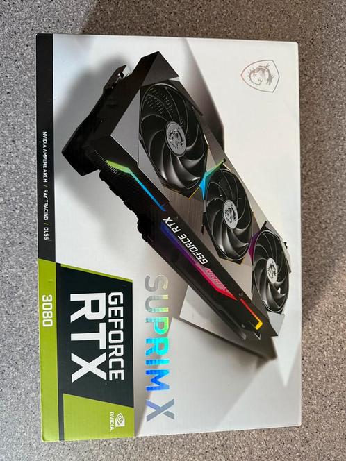 Grafische kaart 3080 msi Suprim X, Computers en Software, Videokaarten, Zo goed als nieuw, Ophalen of Verzenden