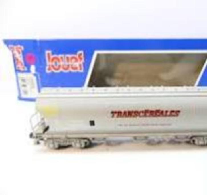 663300 JOUEF HO - GRAAN TRANSPORT ZIJLADER/WAGON TREMIE CERE, Hobby en Vrije tijd, Modeltreinen | H0, Zo goed als nieuw, Wagon