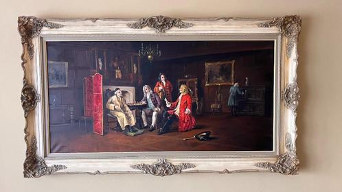 le conclave de J.Verulpens, Antiek en Kunst, Kunst | Schilderijen | Klassiek, Ophalen