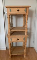 Nachtkastjes Grange vintage look, massief hout, Huis en Inrichting, Ophalen, 1 of 2 laden, Vintage, Grenenhout