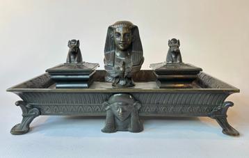 Encrier en Bronze Egypte Epoque Empire 19e • néo egyptien  beschikbaar voor biedingen