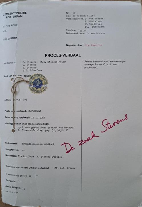 De zaak Stevens, Boeken, Detectives, Zo goed als nieuw, Ophalen of Verzenden