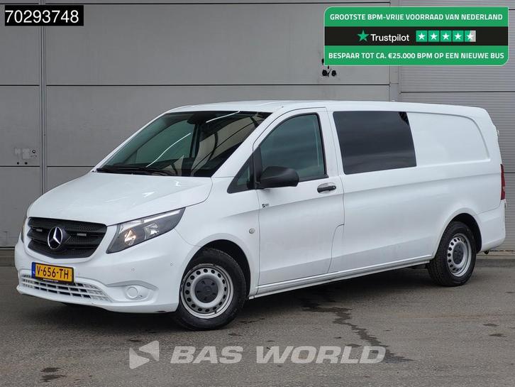 Mercedes Vito 116 Dubbel Cabine Automaat L3H1 Navi Airco Cru, Auto's, Bestelwagens en Lichte vracht, Bedrijf, Te koop, Achteruitrijcamera
