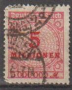 Duitse Rijk 1923 nr 317, Postzegels en Munten, Verzenden, Duitse Keizerrijk, Gestempeld