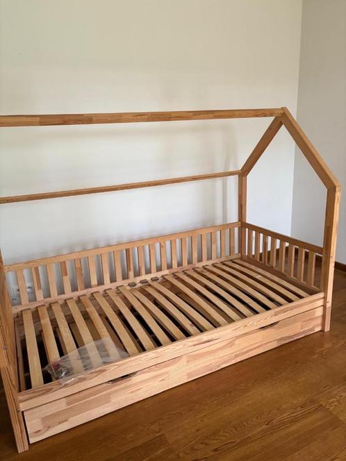 Lit cabane, Kinderen en Baby's, Kinderkamer | Bedden, Zo goed als nieuw, 180 cm of meer, 85 tot 100 cm, Ophalen