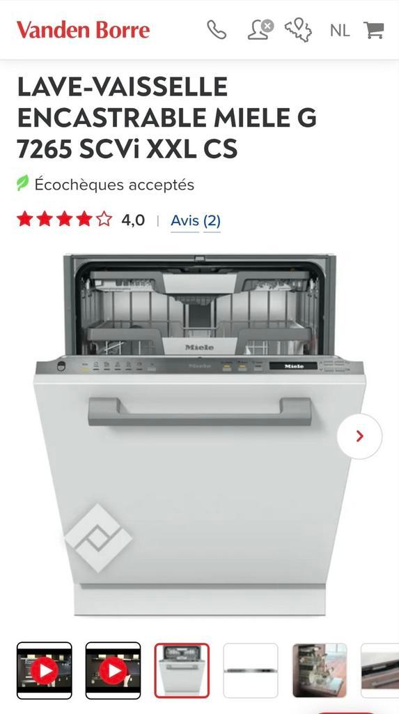 MIELE G7265 XXL vaatwasser NIEUW verpakt, Elektronische apparatuur, Vaatwasmachines, Nieuw, Inbouw, 85 tot 90 cm, Energieklasse A of zuiniger