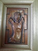 Bronzen kunstwerk met kader, van  Maurits Tilley, Ophalen, Brons