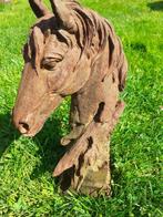 GEPATINEERD GIETIJZEREN PAARDENHOOFD, Tuin en Terras, Ophalen of Verzenden, Zo goed als nieuw