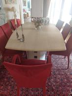 Eettafel travertin ( mogelijkheid ook stoelen ), Huis en Inrichting, Complete eetkamers, Zo goed als nieuw, Modern klassiek, Ophalen