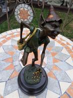 Goblin, troll en bronze patiné et signé (le semeur), Antiquités & Art, Bronze, Enlèvement ou Envoi