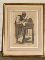 Gravure le rémouleur de Félicien rops, Antiek en Kunst, Kunst | Etsen en Gravures, Ophalen of Verzenden