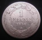belgie 1 frank 1844 leopold 1 - 90% zilver - zeldzaam, Zilver, Ophalen of Verzenden, Losse munt, Zilver