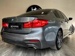 BMW 520 dA/ PACK M/ CUIR/ TOIT OUVRANT/ HUD/ ATT. REMORQUE, Cuir, Argent ou Gris, Entreprise, Noir