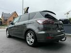FORD S-MAX TITANIUM LUXURY GPS CUIR BOITE AUTO !, Autos, Cuir, Argent ou Gris, Noir, 5 portes