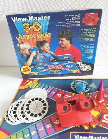 Jeu de société View-Master 3-D Trivia Quiz, Trois ou quatre joueurs, Enlèvement, Utilisé