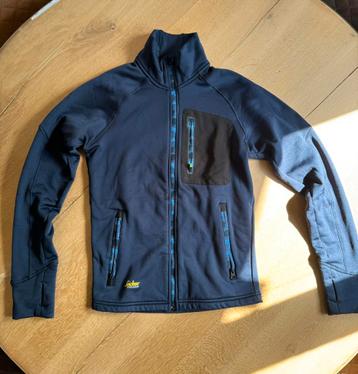 Snickers FlexiWork, Stretch Fleece Jack blauw Nieuw small beschikbaar voor biedingen