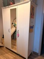 Armoire 3 portes + miroir, Maison & Meubles, Armoires | Penderies & Garde-robes, Avec porte(s), 100 à 150 cm, Utilisé, 50 à 75 cm