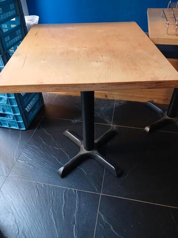 Lot de 14 tables et 15 chaises en bois, Enlèvement, Utilisé
