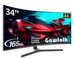 GAWFOLK 34 INCH 3440x1440 165HZ, Gaming, IPS, In hoogte verstelbaar, Nieuw