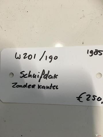 Mercedes w201 / 190 serie 1985 Schuifdak ( zonder kantel ) beschikbaar voor biedingen