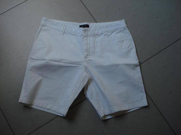 La Redoute witte short, dames/meisjes. mt 40, Kleding | Dames, Broeken en Pantalons, Gedragen, Maat 38/40 (M), Wit, Kort, Ophalen of Verzenden