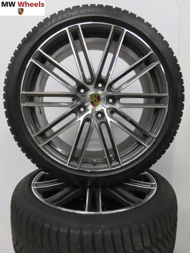 Originele Porsche Panamera 21 inch Turbo velgen winterbanden, Auto-onderdelen, Banden en Velgen, Banden en Velgen, Winterbanden