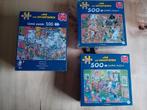 3 puzzels Jan Van Haasteren, Hobby en Vrije tijd, Denksport en Puzzels, Ophalen of Verzenden, 500 t/m 1500 stukjes, Nieuw, Legpuzzel
