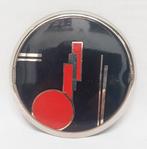 Boîte à poudre en émail Art Déco., Enlèvement ou Envoi