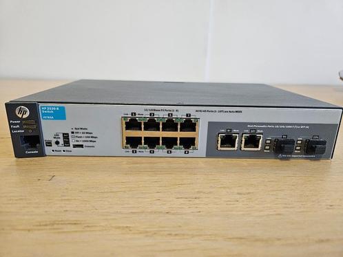 HP 2530-8 schakelaar (J9783A) — Functioneel, Computers en Software, Netwerk switches, Gebruikt, Ophalen of Verzenden