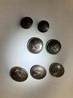 boutons de la garde civique belge en metal argenté, Ophalen of Verzenden, Landmacht, Overige typen